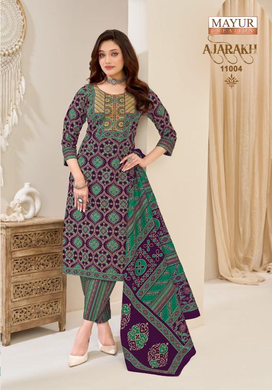 Mayur ajarakh vol-11 satrangi kurti wholesale